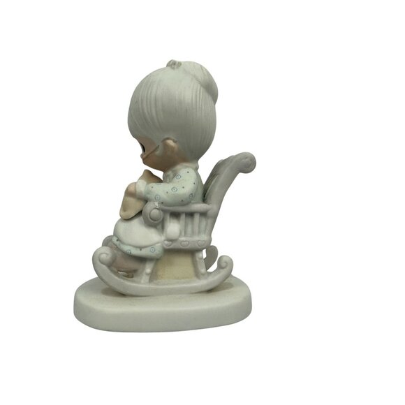 Precious Moments The Purr-Fect Grandma Figurine E-3109 1979 Grandma & Cat Theme - Picture 2 of 11